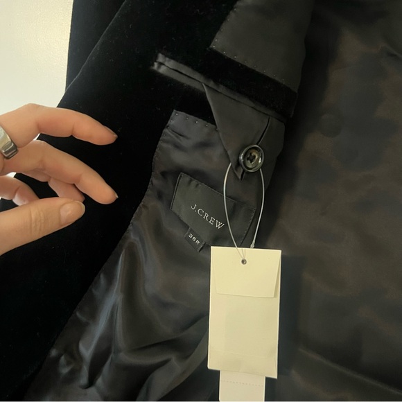 Black Velvet Blazer NWT JCREW - Picture 2 of 5